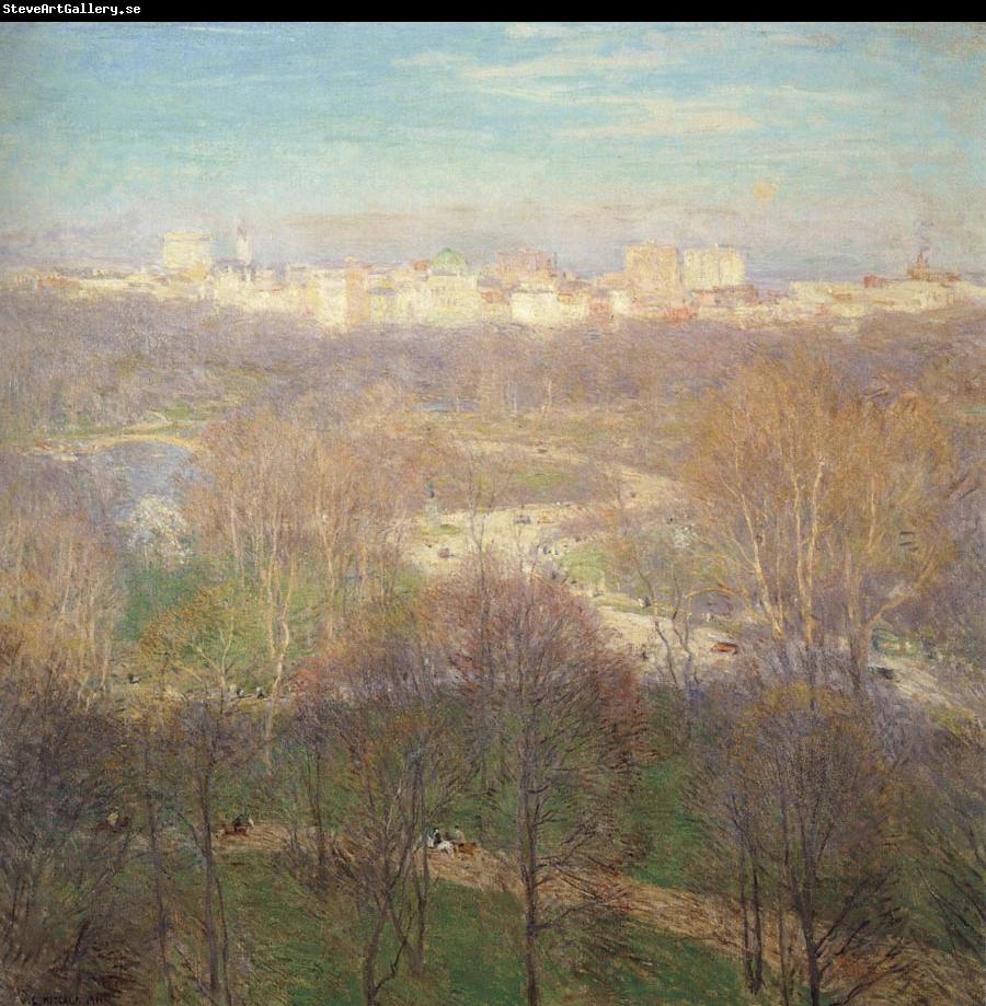 Metcalf, Willard Leroy Early Spring Afternoon-Central Park